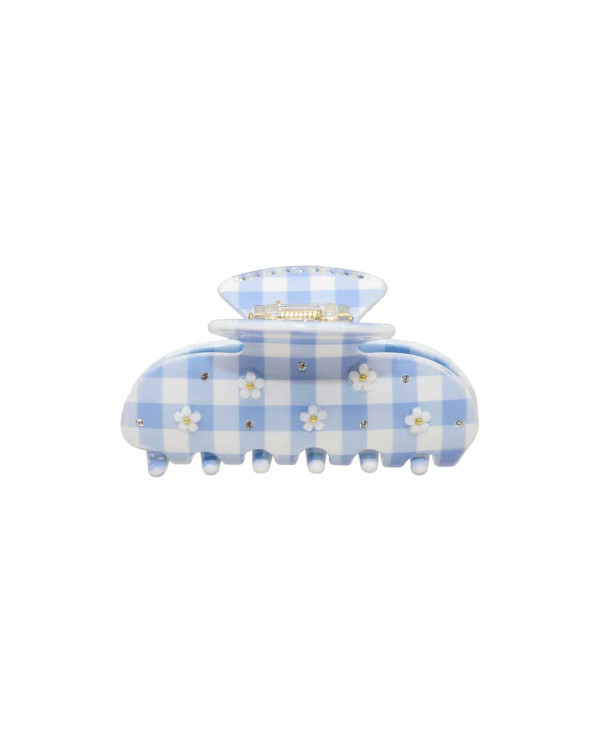 Emi Jay Sweetheart Clip in Daisy Blue Picnic-1